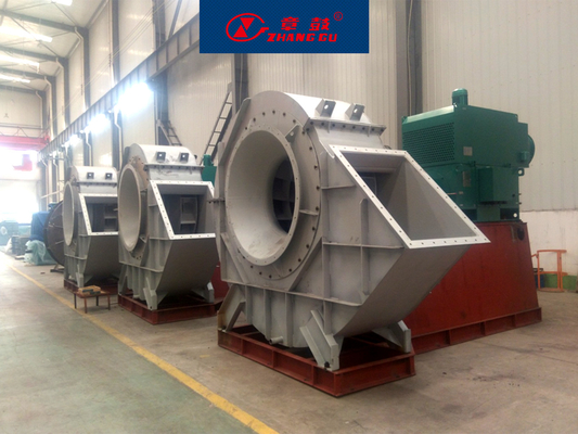Performa yang stabil Kipas sentrifugal industri Desain modular besi cor di bawah 600 °C