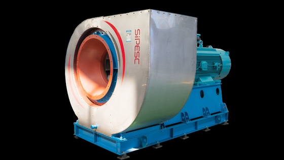 Kandungan debu ≤150g/Nm3 Ventilator sentrifugal 380V Untuk manajemen aliran udara yang optimal