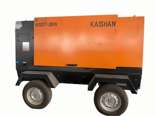 Kompresor udara bergerak berisik rendah untuk penggunaan industri berat